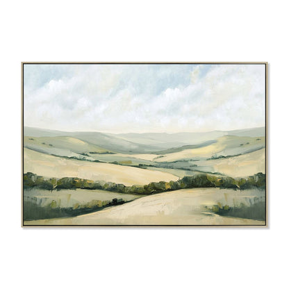 120 x 80cm Framed Canvas - Natural