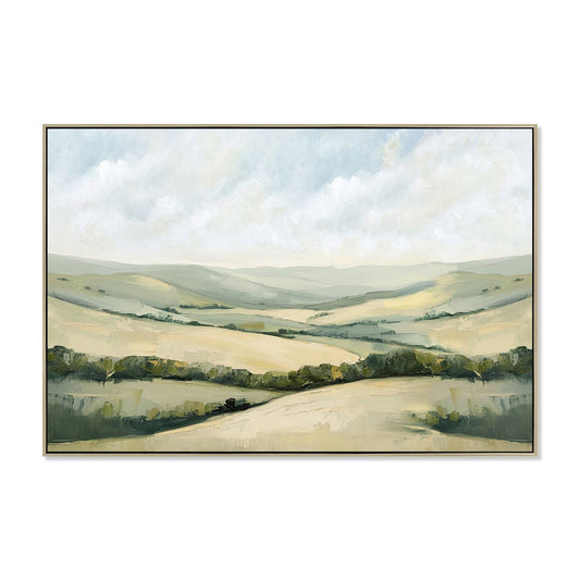 120 x 80cm Framed Canvas - Natural