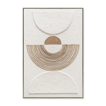 80 x 120cm Framed Canvas - Natural