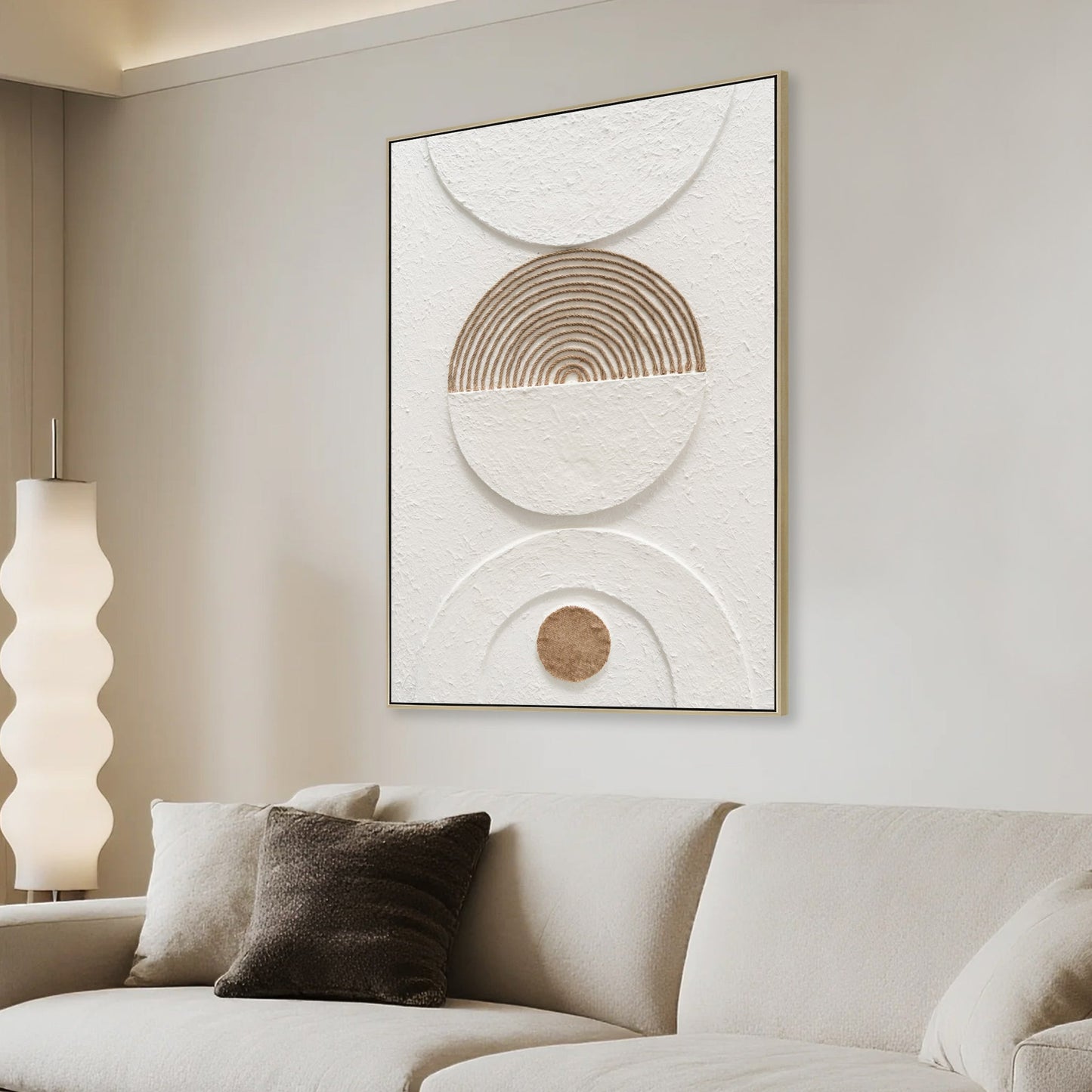 80 x 120cm Framed Canvas - Natural