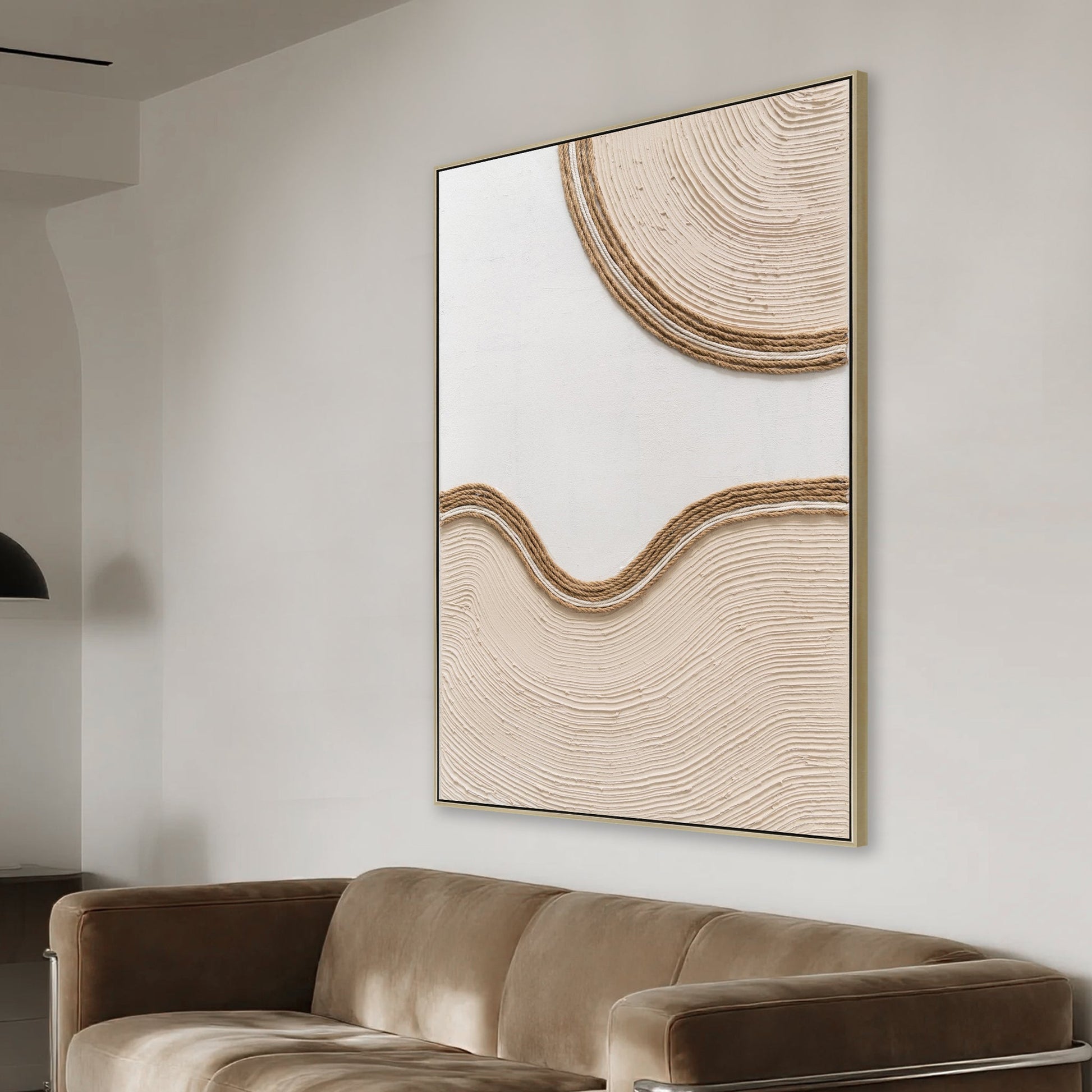 60 x 90cm Framed Canvas - Natural