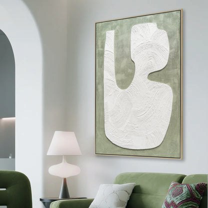 80 x 120cm Framed Canvas - Natural