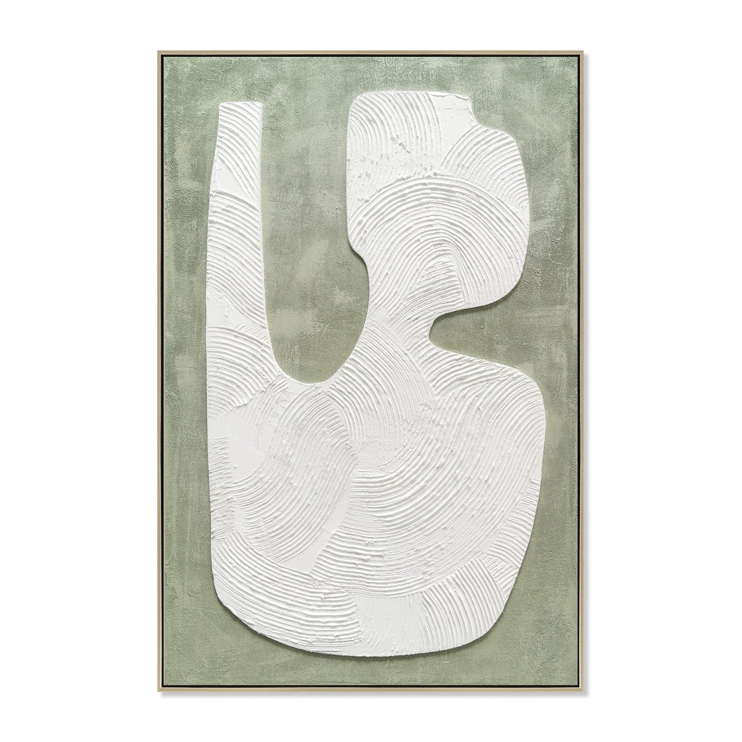 80 x 120cm Framed Canvas - Natural