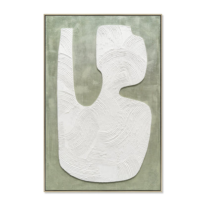 80 x 120cm Framed Canvas - Natural