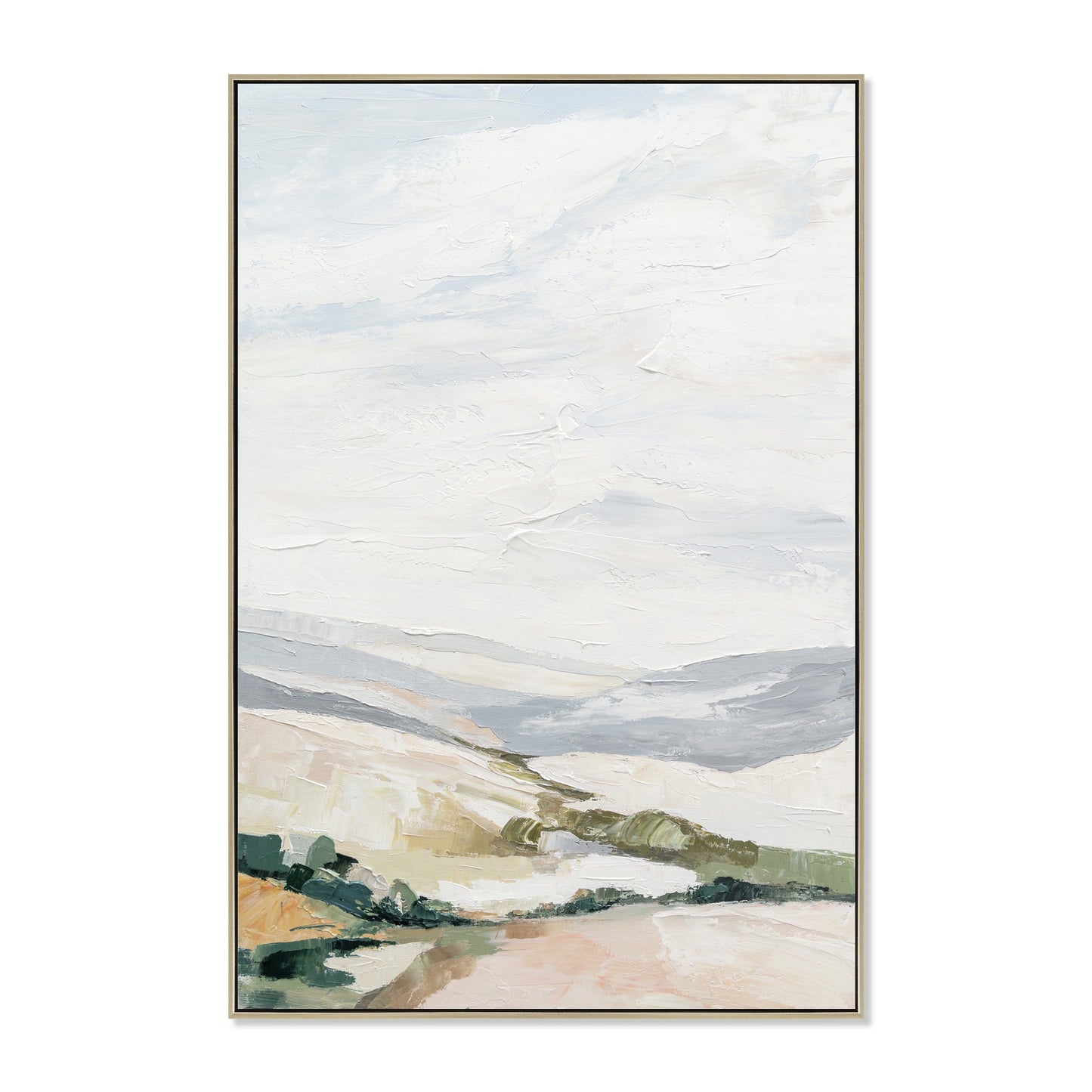 80 x 120cm Framed Canvas - Natural