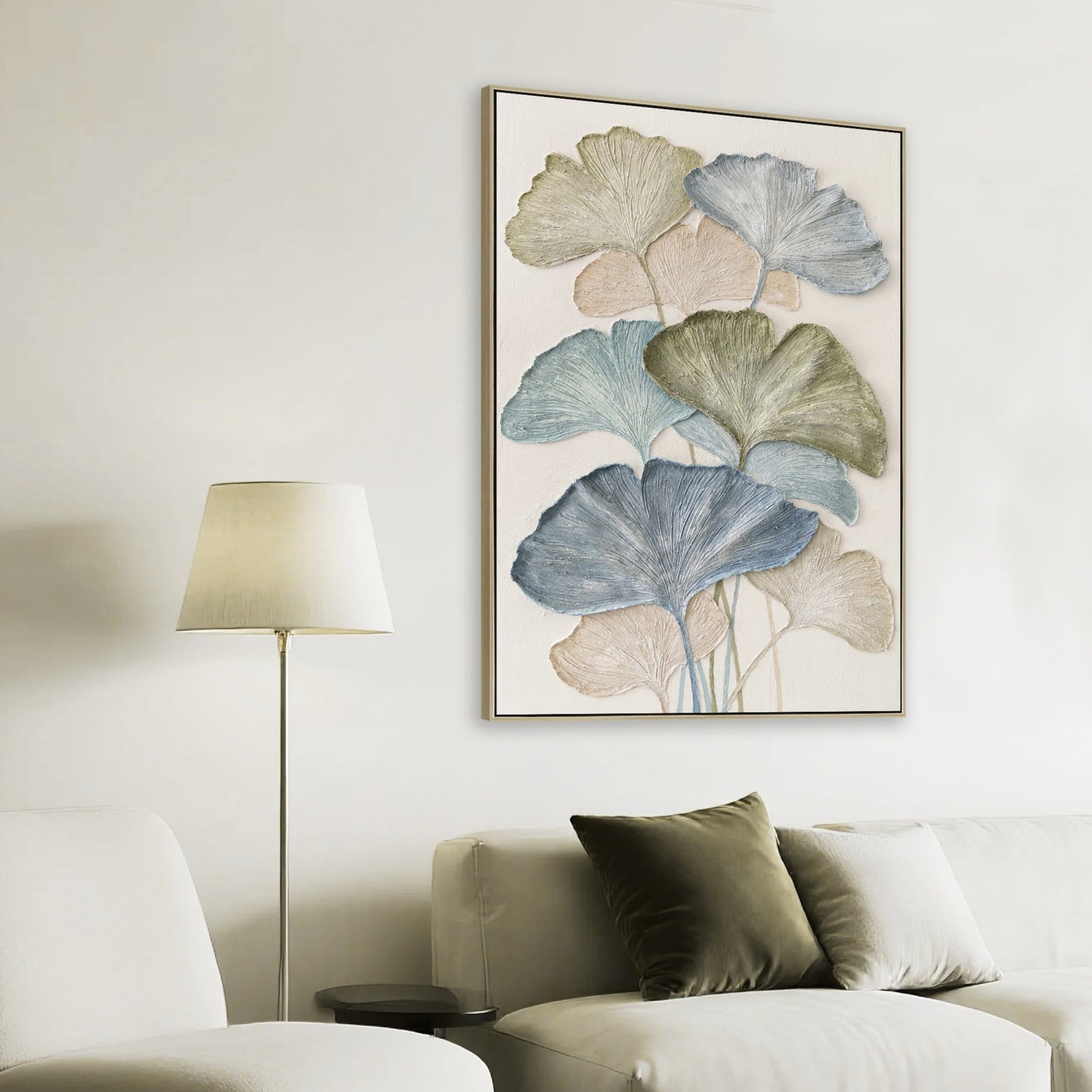 80 x 120cm Framed Canvas - Natural
