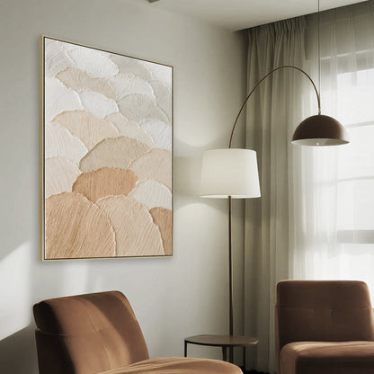 80 x 120cm Framed Canvas - Natural