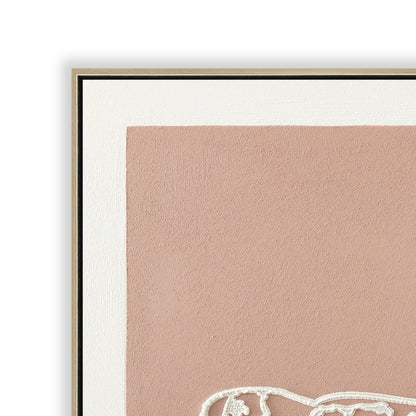 60 x 90cm Framed Canvas - Natural