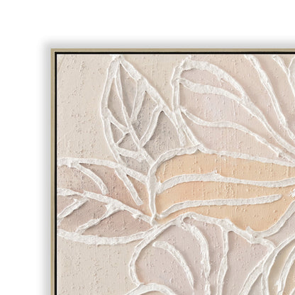80 x 80cm Framed Canvas - Natural