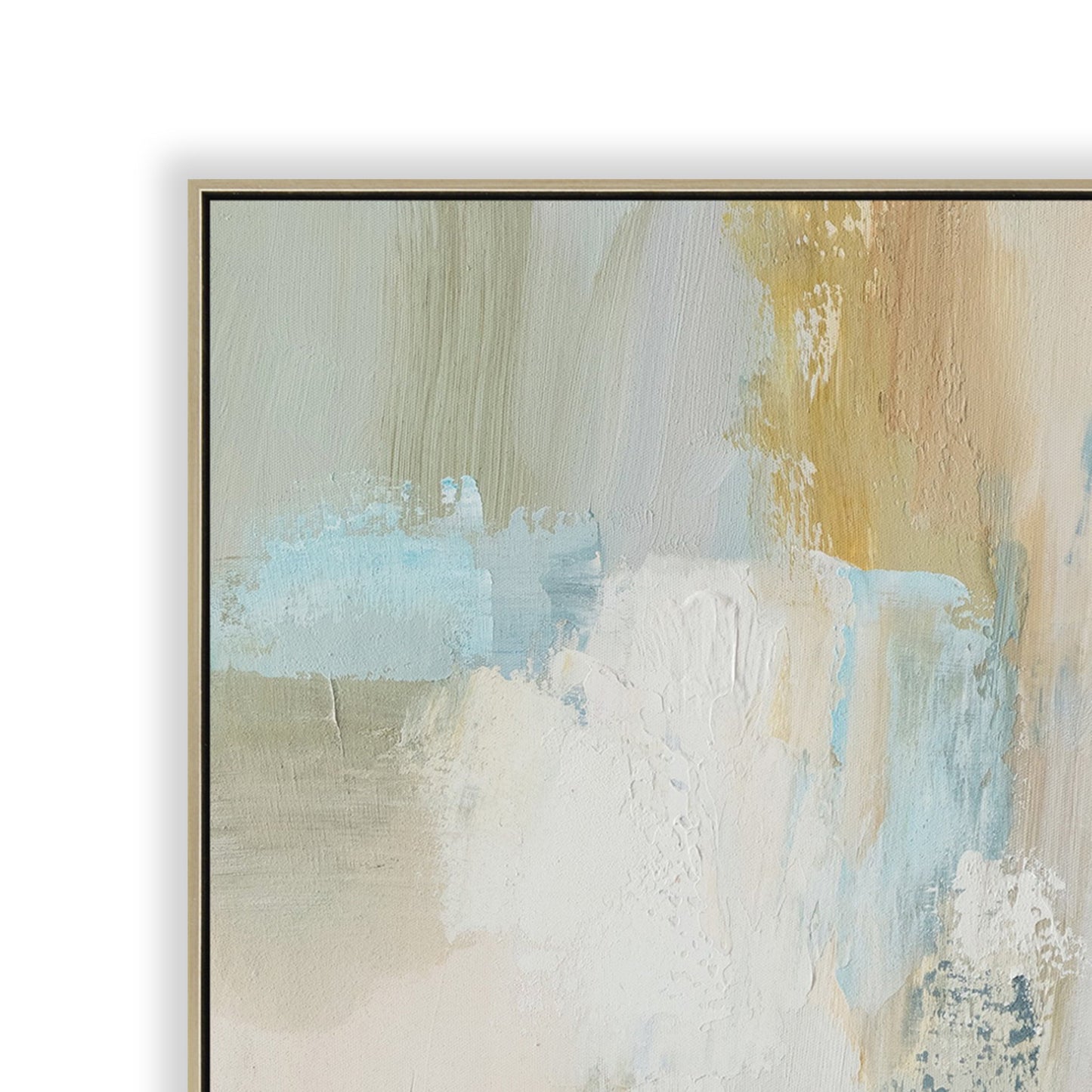 80 x 80cm Framed Canvas - Natural