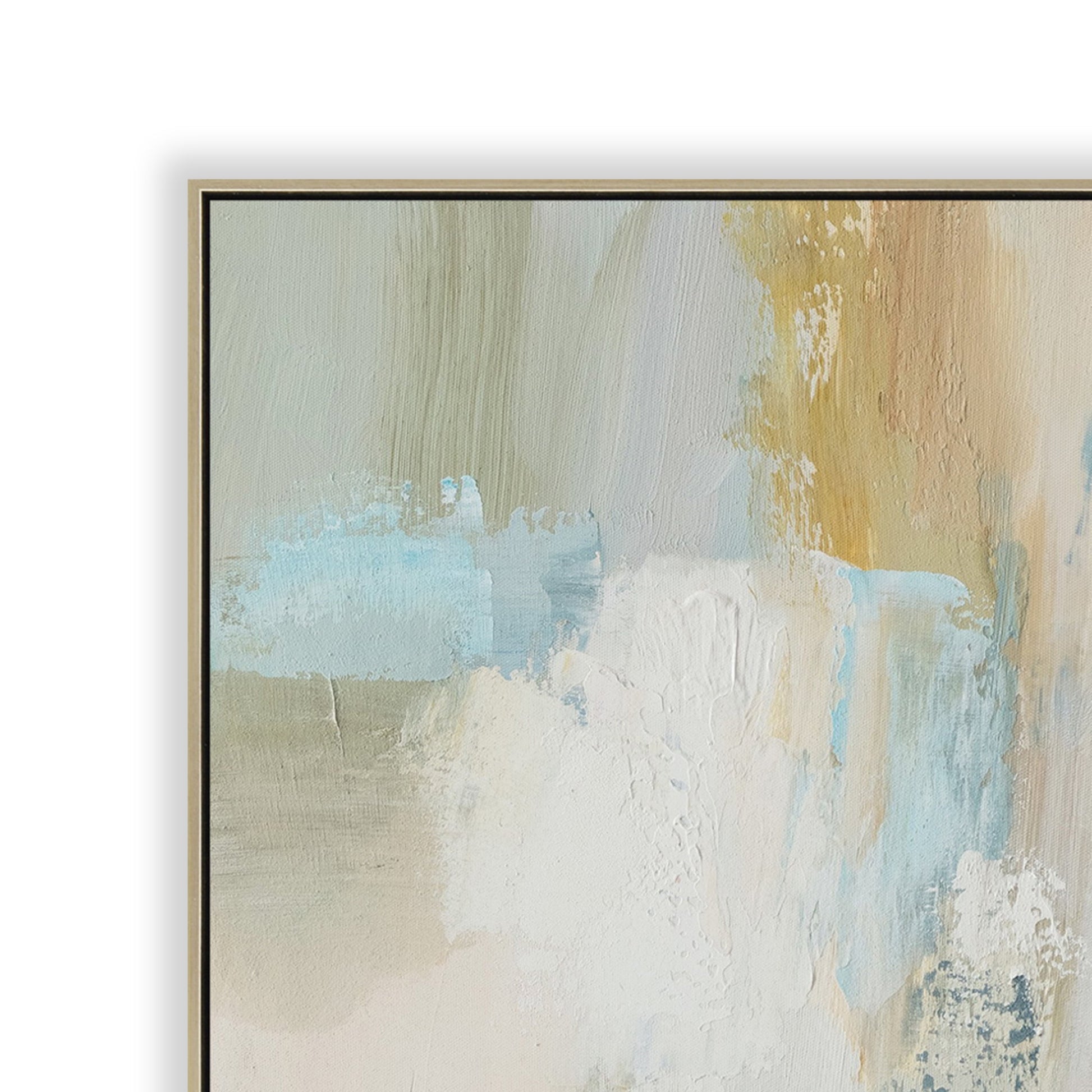 80 x 80cm Framed Canvas - Natural
