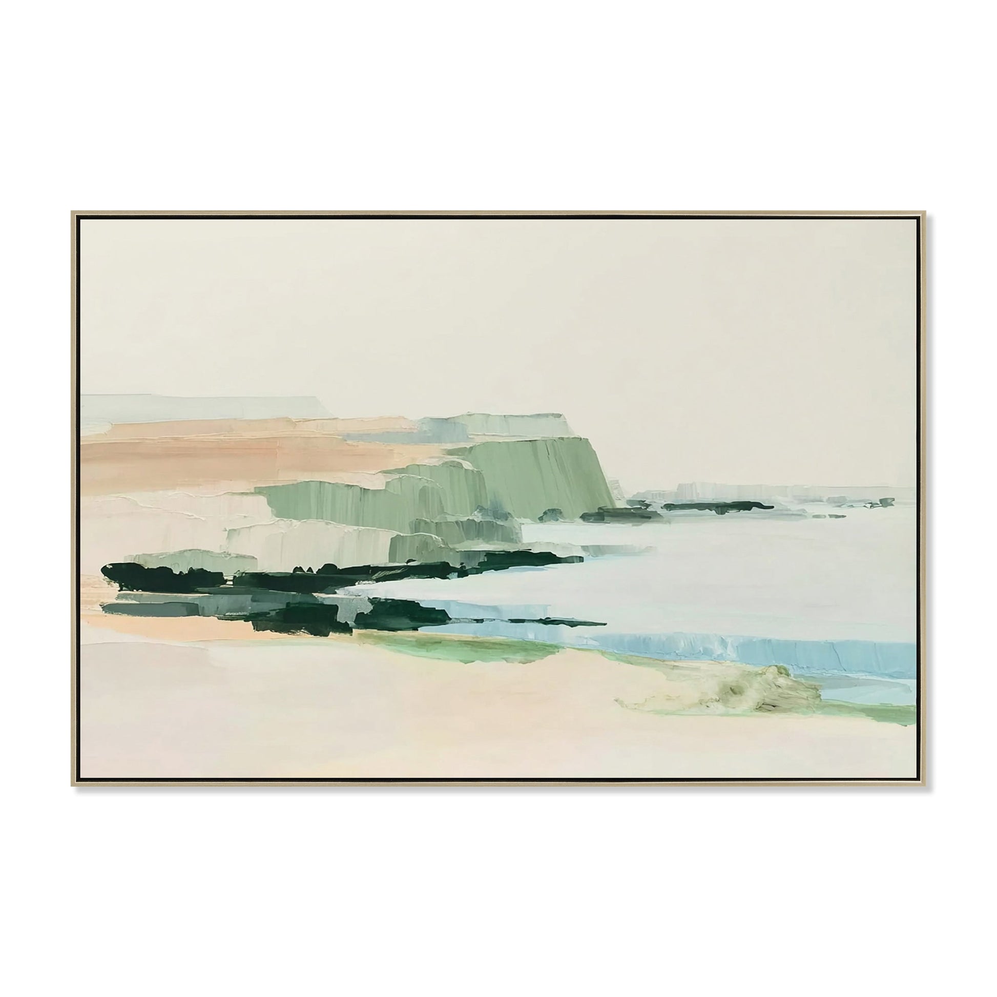 120 x 80cm Framed Canvas - Natural