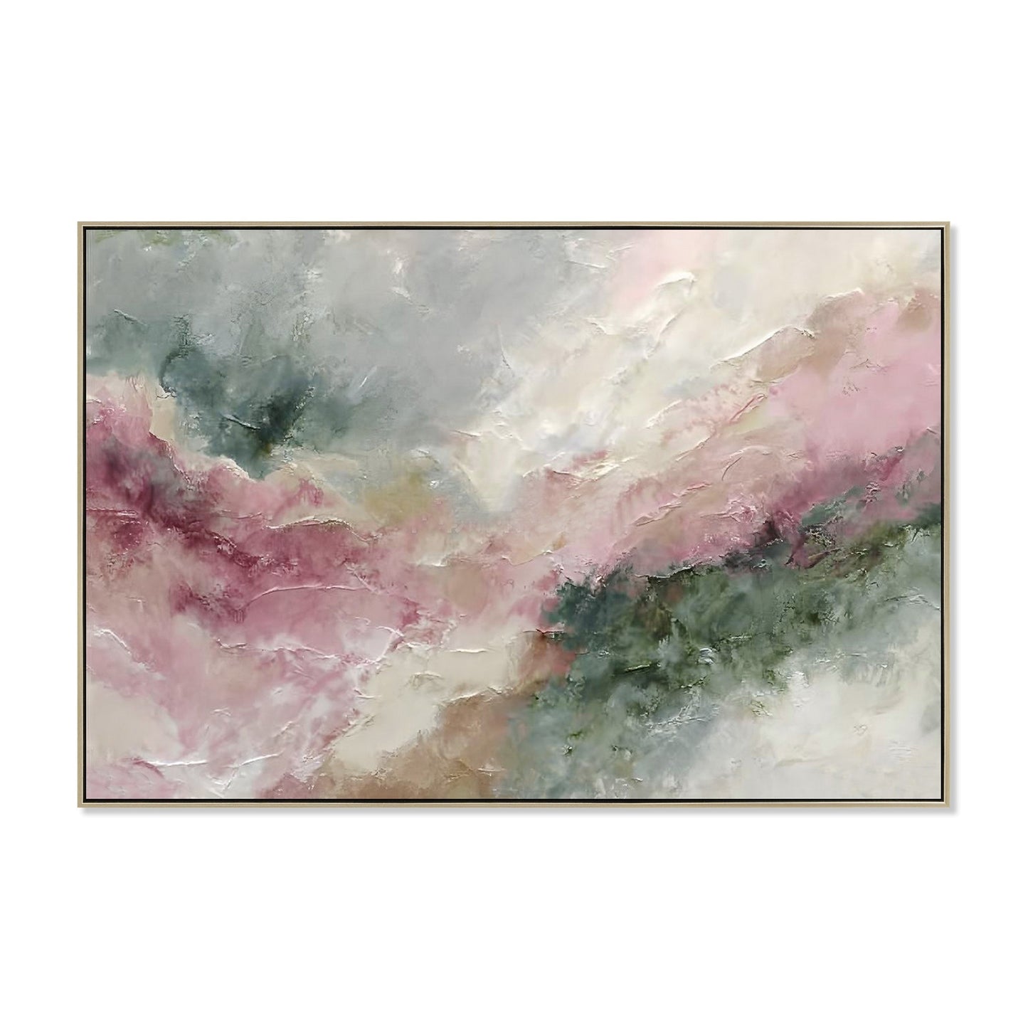 120 x 80cm Framed Canvas - Natural