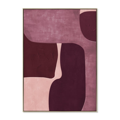 100 x 140cm Framed Canvas - Natural