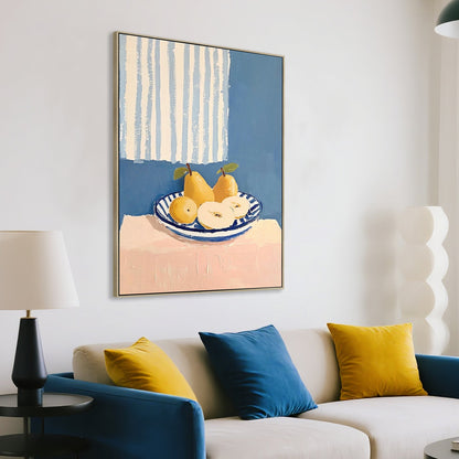 80 x 120cm Framed Canvas - Natural