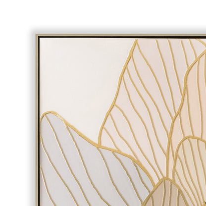 80 x 80cm Framed Canvas - Natural