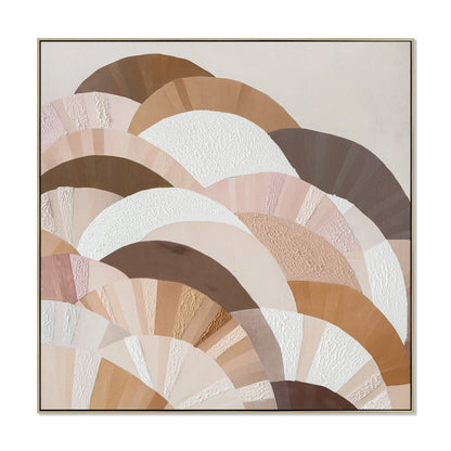 80 x 80cm Framed Canvas - Natural