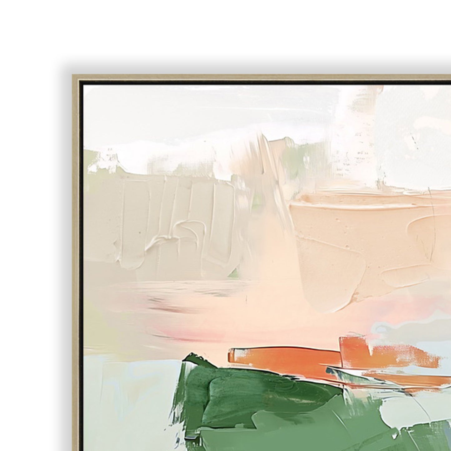 140 x 70cm Framed Canvas - Natural