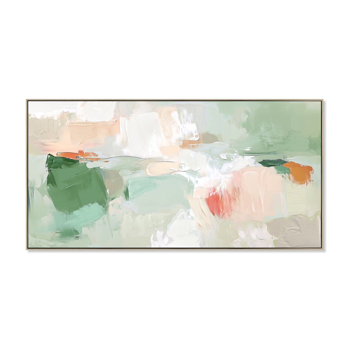 140 x 70cm Framed Canvas - Natural