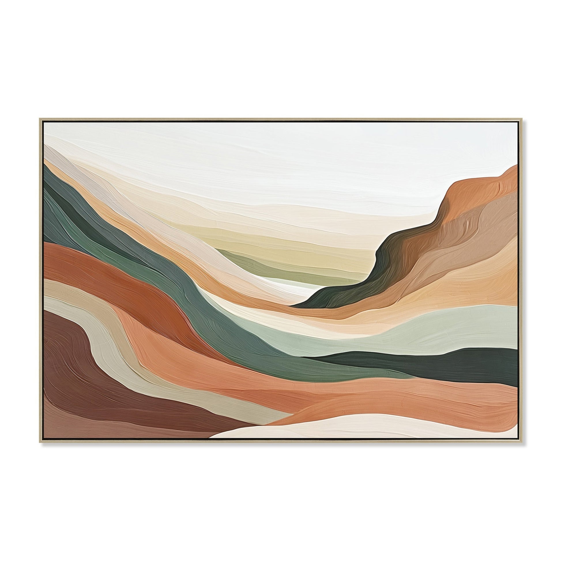 120 x 80cm Framed Canvas - Natural