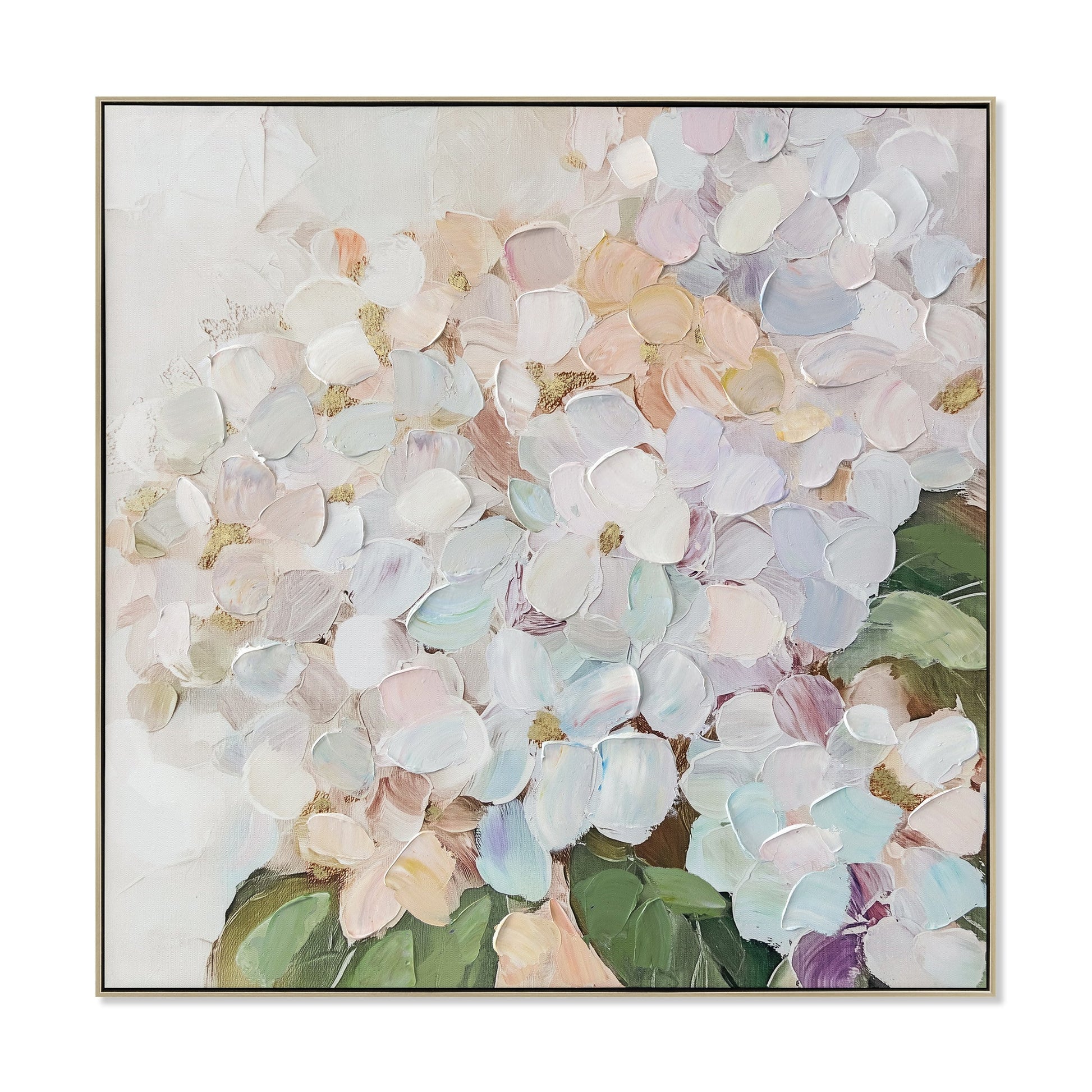 80 x 80cm Framed Canvas - Natural