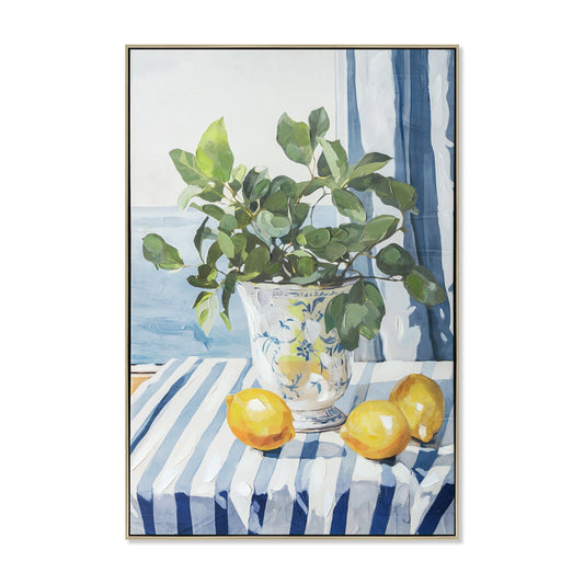 60 x 90cm Framed Canvas - Natural