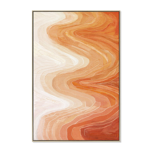 100 x 150cm Framed Canvas - Natural