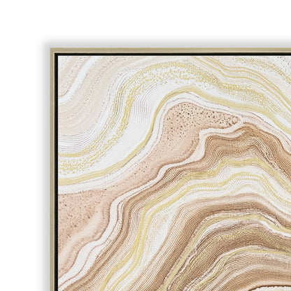 80 x 120cm Framed Canvas - Natural