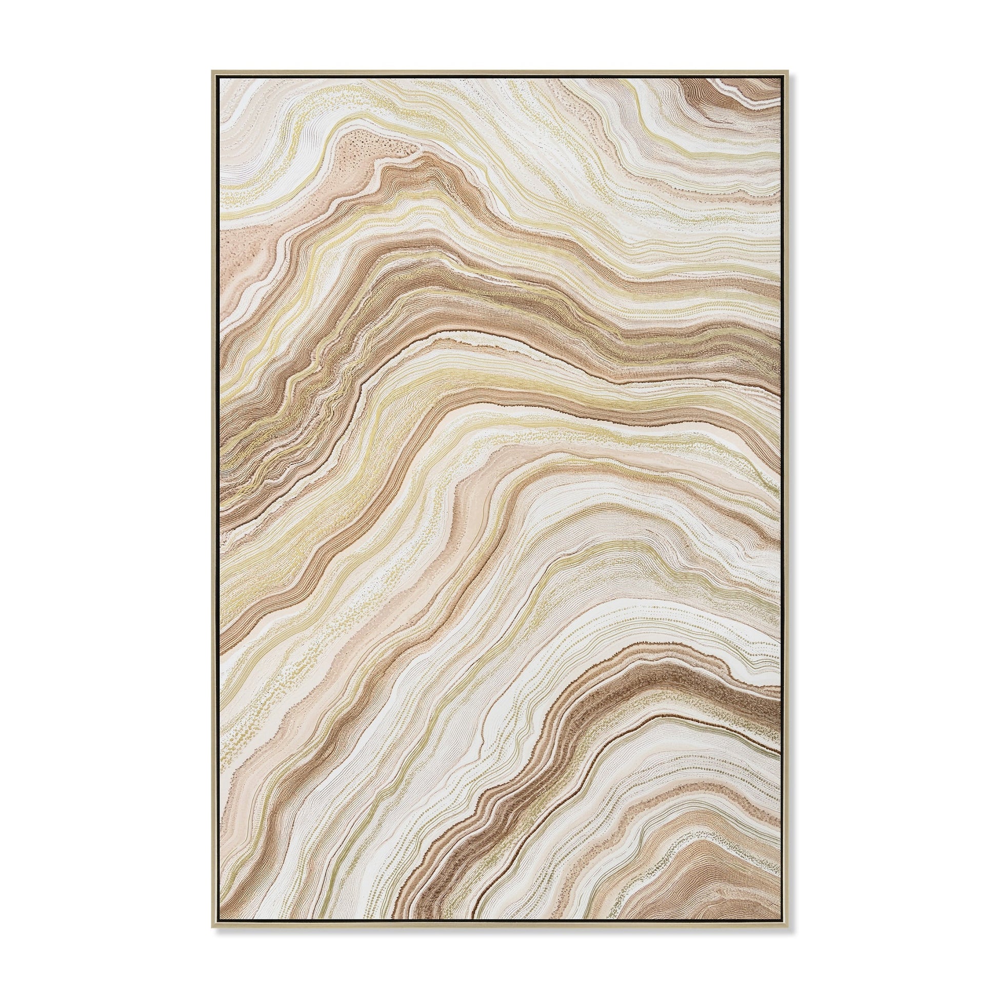 80 x 120cm Framed Canvas - Natural
