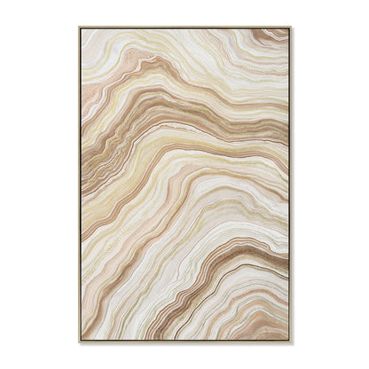 80 x 120cm Framed Canvas - Natural