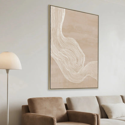 80 x 120cm Framed Canvas - Natural