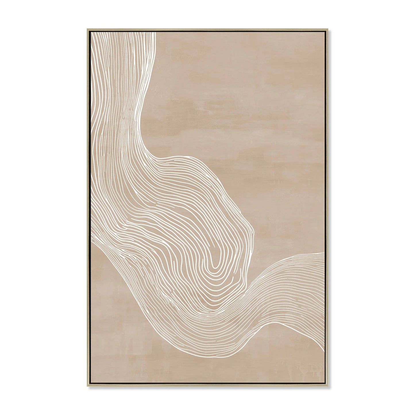 80 x 120cm Framed Canvas - Natural