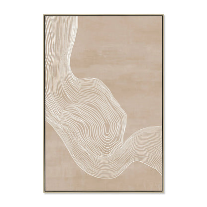 80 x 120cm Framed Canvas - Natural
