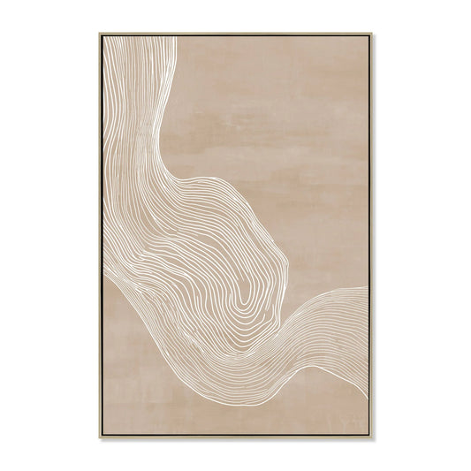 80 x 120cm Framed Canvas - Natural