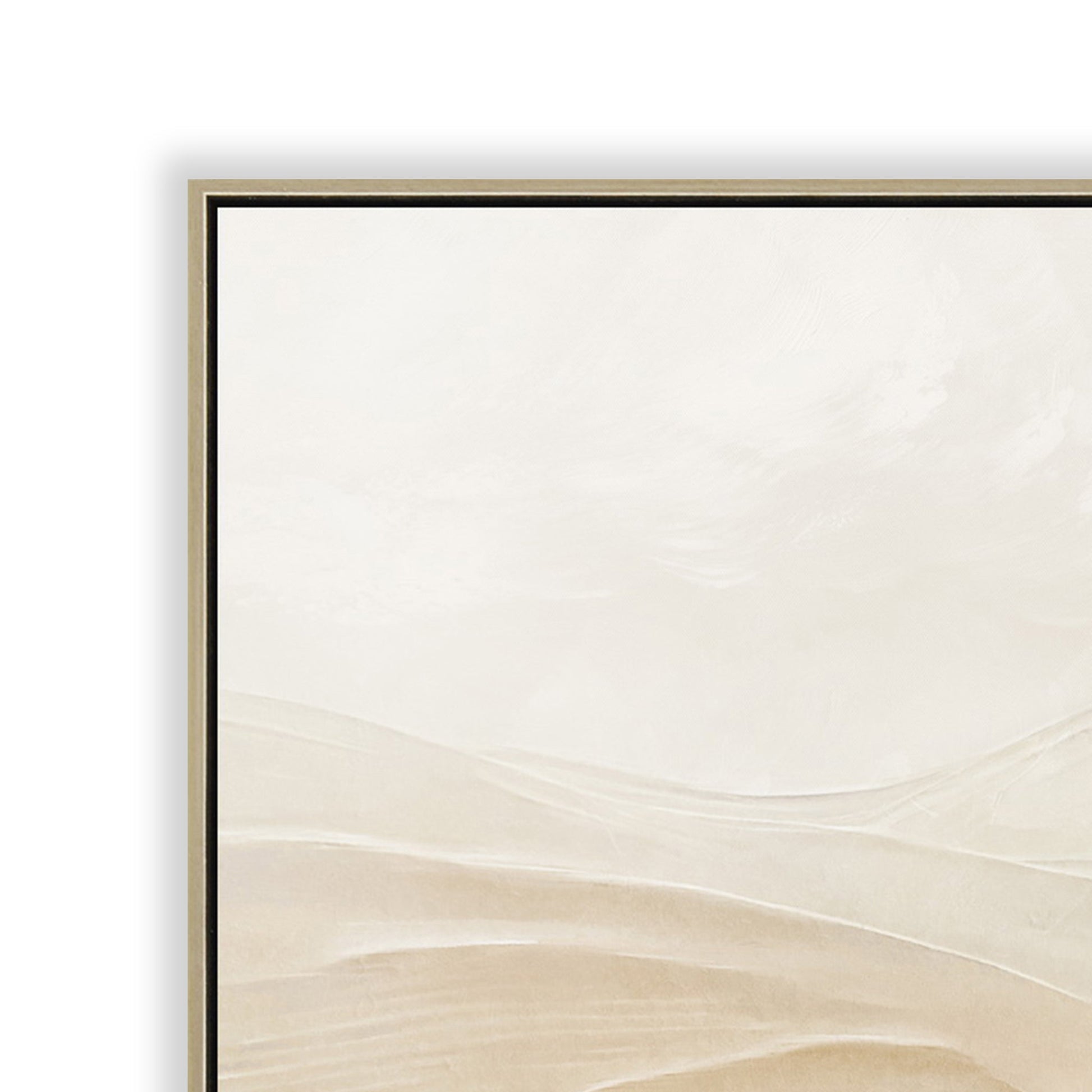 120 x 80cm Framed Canvas - Natural