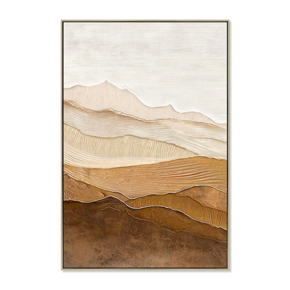 80 x 120cm Framed Canvas - Natural