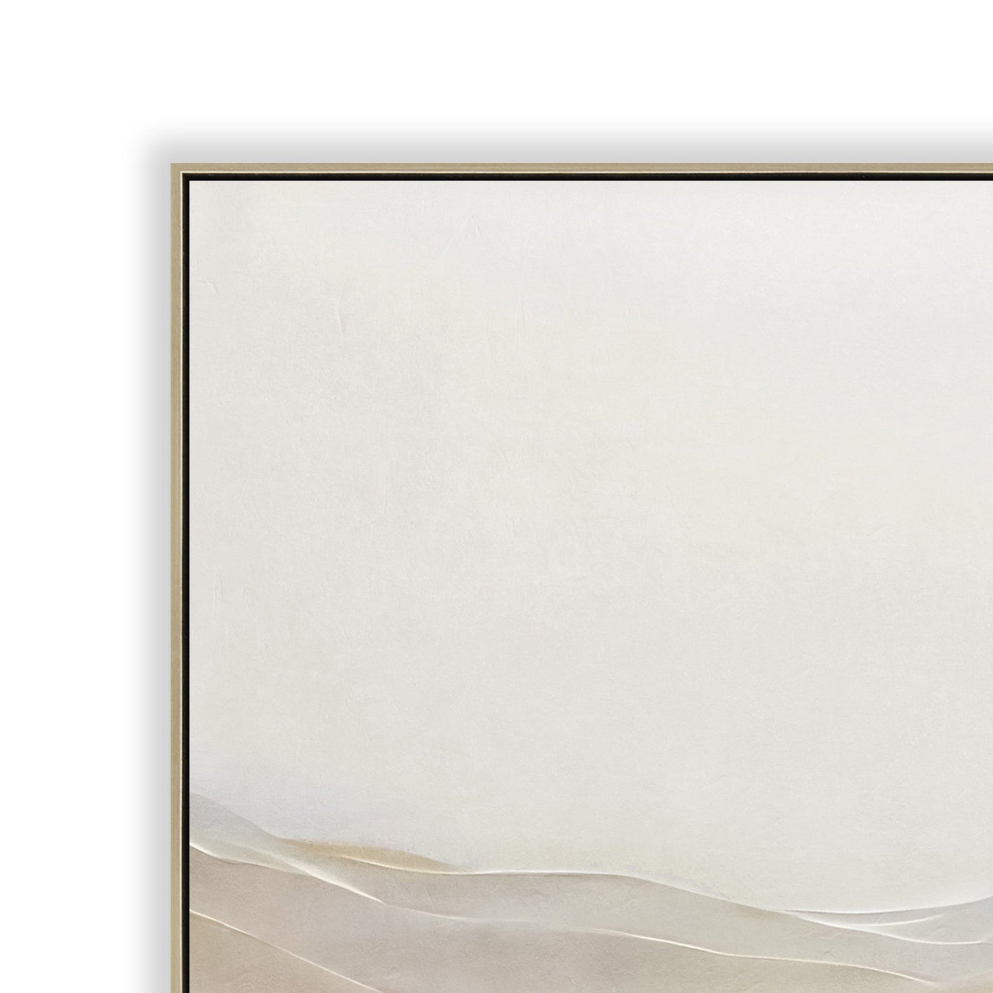 100 x 100cm Framed Canvas - Natural