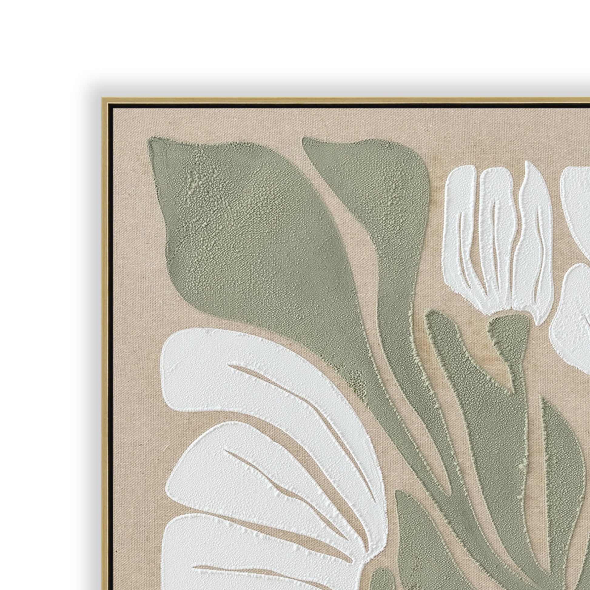 60 x 90cm Framed Canvas - Light Natural