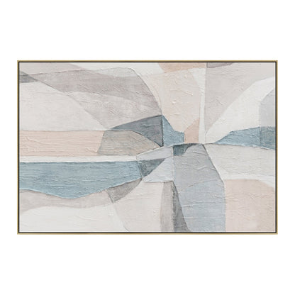 120 x 80cm Framed Canvas - Light Natural