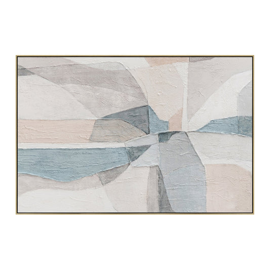 120 x 80cm Framed Canvas - Light Natural