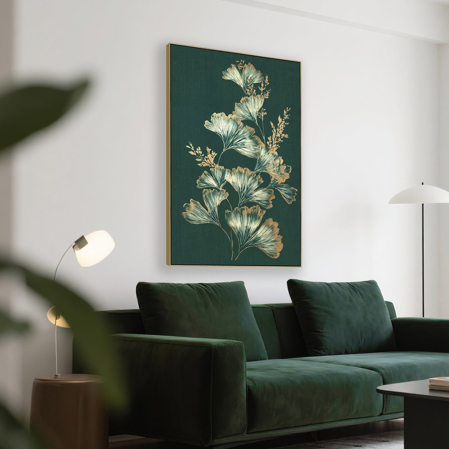 Style B 80 x 120cm Framed Canvas - Natural