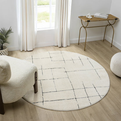 Admire 670 Vanilla Round Rug