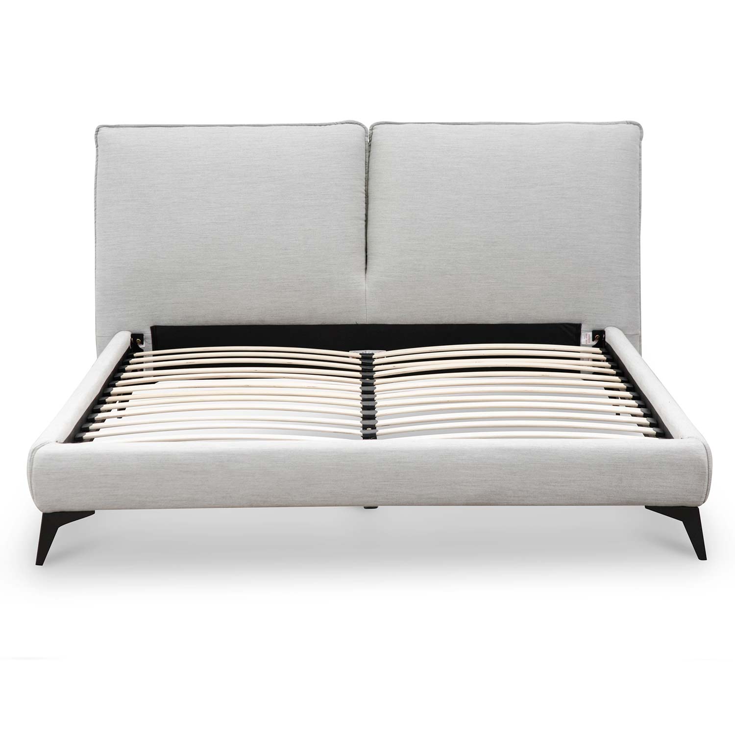 Fabric Queen Bed - Pearl Grey