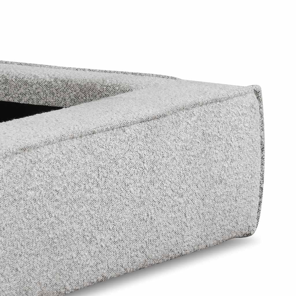 Queen Sized Bed Frame - Cloudy Pepper Boucle