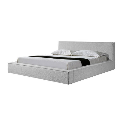 King Sized Bed Frame - Cloudy Pepper Boucle