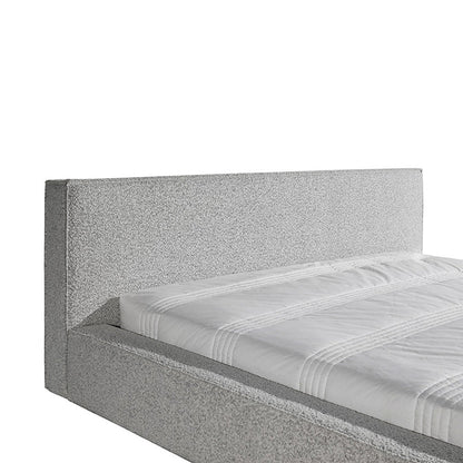King Sized Bed Frame - Cloudy Pepper Boucle