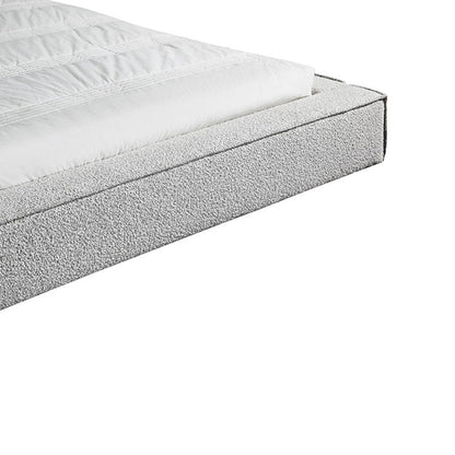 King Sized Bed Frame - Cloudy Pepper Boucle