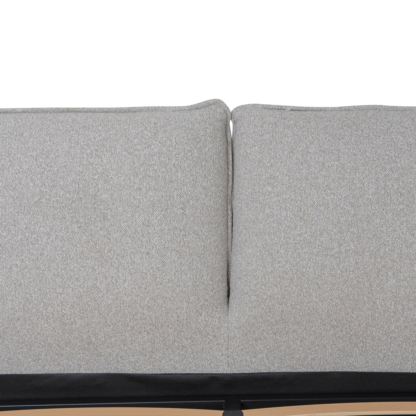 Fabric King Bed Frame - Clay Grey