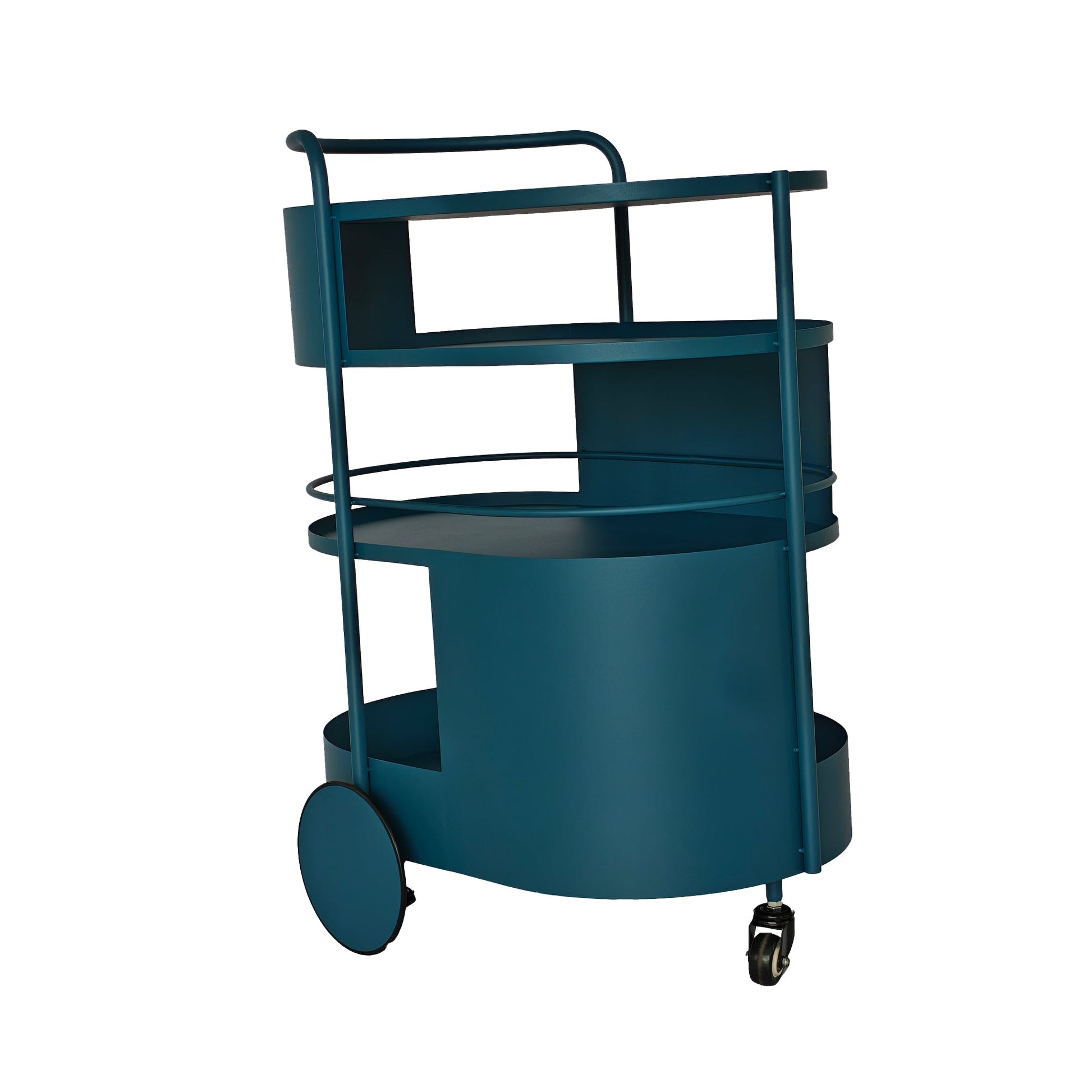 63cm Bar Cart - Navy Blue