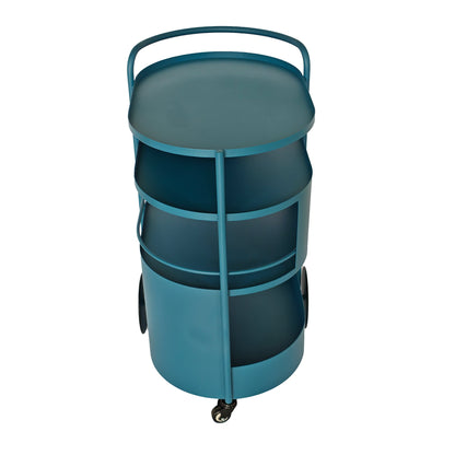63cm Bar Cart - Navy Blue